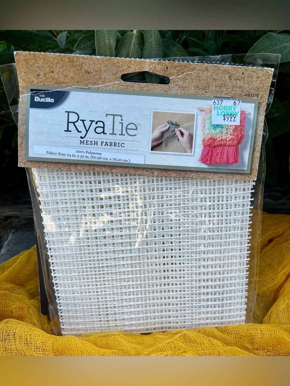 Bucilla White RyaTie Mesh Fabric for Faux Floral & Craft Projects